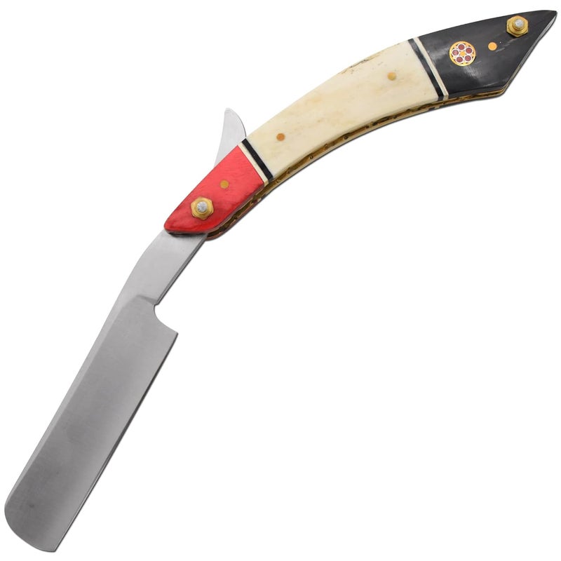 Old Ram Straight Razor | Straight Edge-Razor Rosewood Handle- Sharp | High Hardness Stainless Steel Cutthroat Straight Edge Blade | Barber Razor (218) BR - Image 2